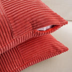 Fancy Homi 2 Packs Red Euro Decorative Throw Pillow Covers 26x26 Inch - Image 4