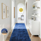 Ophanie Blue Runner Rug for Hallway, 2x6 Bedroom Bedside Living Room Rugs by Ophanie