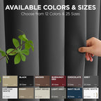 Joydeco Blackout Patio Sliding Door Curtains 84 Inches Long, Grommet Privacy - Image 7