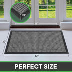 Mibao Front Door Mat, Heavy Duty Durable Welcome Mat - Image 2