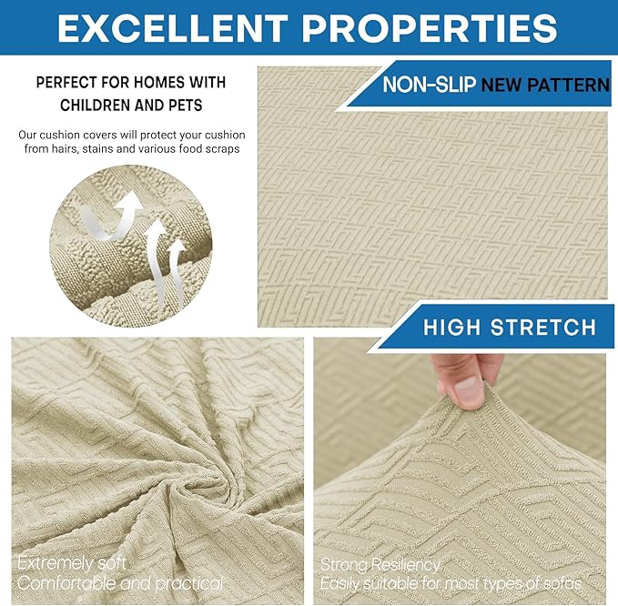 XINEAGE New 3 Pieces Couch Covers - Image 3