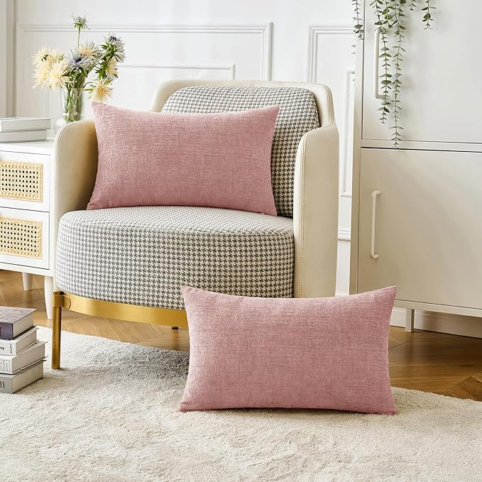 MIULEE Pack of 2 Couch Valentines Throw Pillow Covers 12x20 Inch Soft Spring - Image 5