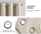 MIULEE Linen Curtains 100% Blackout - Image 4
