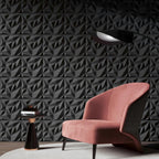 Art3d 20 Pack Decorative 3D Wall Panels for Interior Wall Decor Living Room, 11.8"x11.8" Black Wall Art PVC Panels for Bedroom TV Background Gaming Room Decor