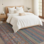 Nakagishi 8X10 Area Rugs Living Room: Washable Large Vintage Rug Neutral - Image 5