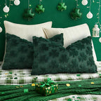 decorUhome St. Patrick’s Day Shamrock Green Pillow Covers 12x20 Inch Set of 2 - Image 5