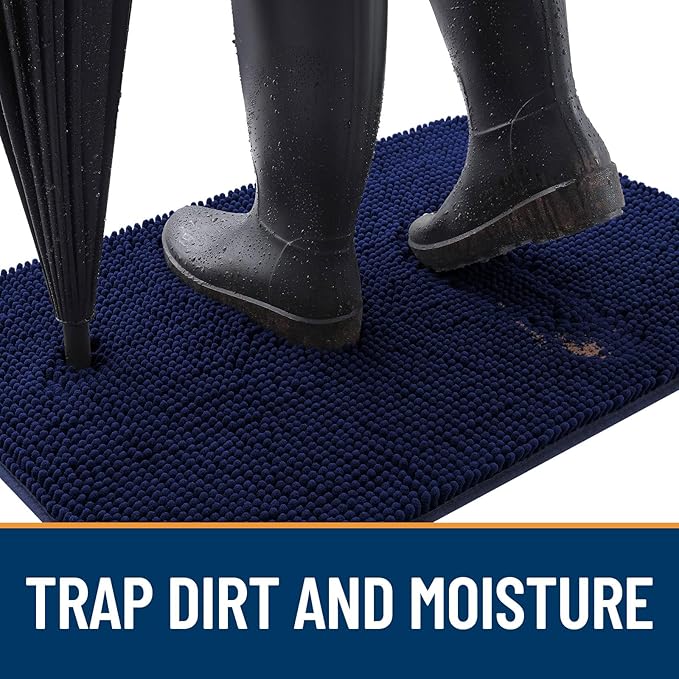 OLANLY Dog Door Mat for Muddy Paws 44x32, Absorbs Moisture and Dirt, Absorbent - Image 2