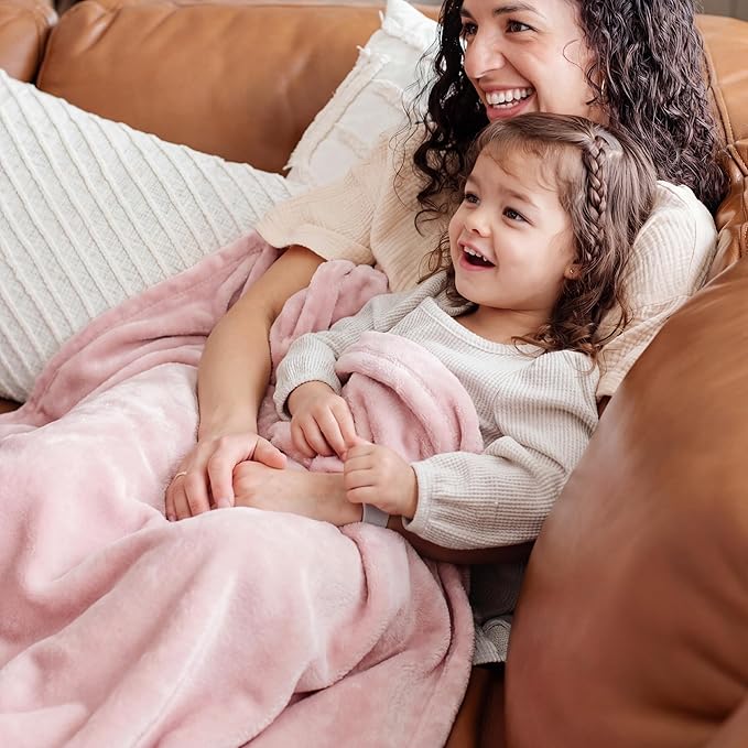 Bedsure GentleSoft Pink Throw Blanket - Image 6