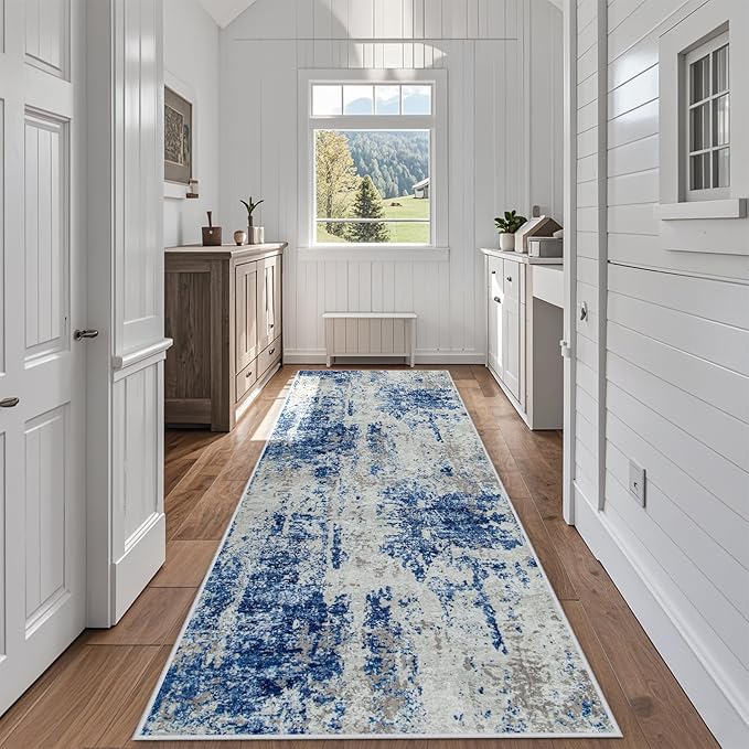 Runner Rug for Hallways Kitchen 2'6"x8' Washable Non Slip: Carpet Non Skid 8ft by Aelenmu