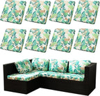8Pcs Stretch Patio Cushion Covers, Outdoor Couch Covers Replacement, Outdoor by BIETYONE