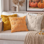 MIULEE Fall Pillow Covers Pumpkin Fall Decor 18x18 Beige