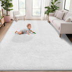 5x8 Area Rug for Living Room: Fluffy Shag Soft Washable Rugs Fuzzy Plush Indoor by VECARF