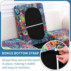 hyha Printed Couch Cushion Covers, Floral Sofa Covers Washable - Image 3