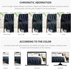 BOURINA Navy Throw Blanket 50x60 Inches Throw Textured Solid Soft Ripple Throws - Image 8