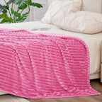 BEDELITE Fleece Blanket King Size – 3D Ribbed Jacquard Soft and Warm Decorative - Image 5