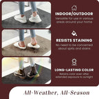 Mibao Front Door Mat Indoor Outdoor Entrance, Dirt Trapping Waterproof - Image 6