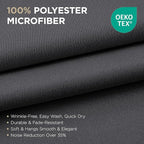 Joydeco Grey Curtains 84 Inch Long, Room Divider Blackout Curtains - Image 2