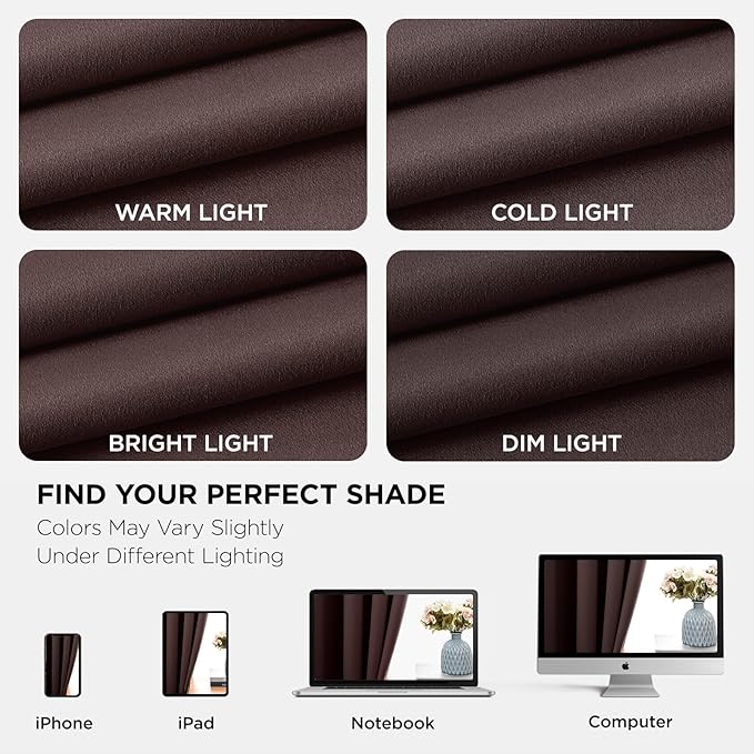 Joydeco Blackout Curtains 95 Inch Length 2 Panels Set, Thermal Insulated Long - Image 8