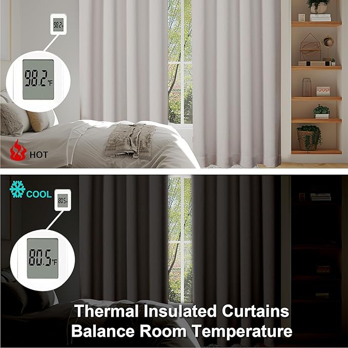 Simplebrand Ava Natural Blackout Curtains - Image 6