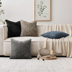 MIULEE Pack of 2 Lumbar Couch Throw Pillow Covers 20x12 Inch Coastal Navy Blue - Image 8