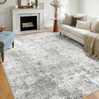 Washable Area Rugs 7'x9' Non-Slip Modern Abstract Soft - Image 8