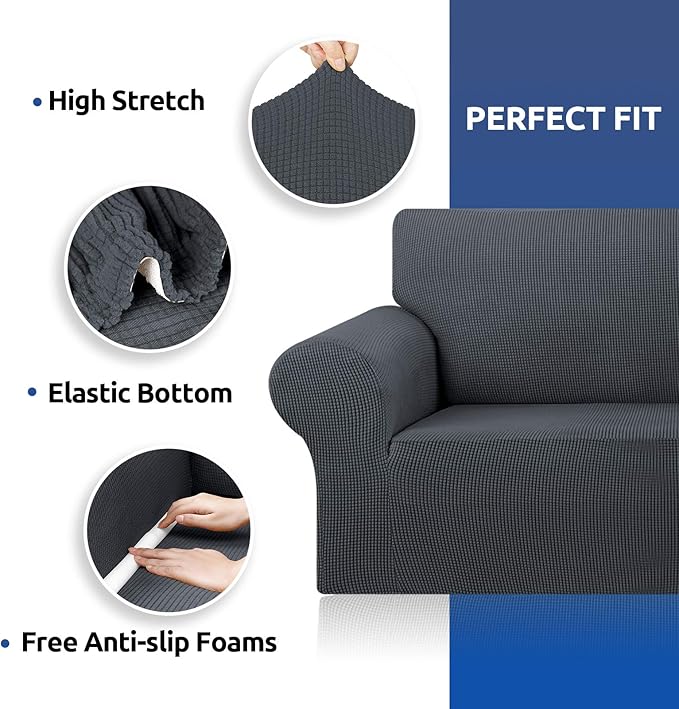 KEKUOU Stretch Sofa Cover Slipcover ，Couch Covers - Image 7