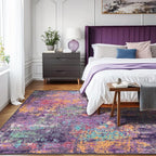 Washable Area Rugs 6'x9' Non-Slip Modern Abstract Soft - Image 3