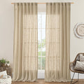 LAMIT Natural Linen Curtains 108 Inch by LAMIT