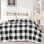 PU MEI Sherpa Fleece Throw Blanket 60" x 80" Reversible Plush Fluffy Large Big - Image 2