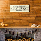 Jetec As for Me and My House We Will Serve Wall Sign, 17 X 6 Inch, Joshua
