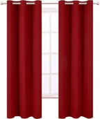 LEMOMO Red Thermal Blackout Curtains/42 x 95 Inch/Set of 2 Panels Room - Image 2