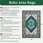 SERISSA Boho Rugs for Entryway, 2x3 Washable Non-Slip Entryway Rug Small Area - Image 2
