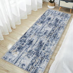 2'6''x8' Runner Rugs Washable Rug: Modern Abstract Hallway Runner Rug Indoor - Image 3