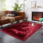EasyJoy Ultra Soft Fluffy Shaggy Area Rug Faux Fur Rug Chair Cover Seat Pad by EasyJoy