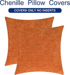 CaliTime Fall Throw Pillow Covers Decorative 24 X 24 Inches Pack of 2 Cozy - Image 6
