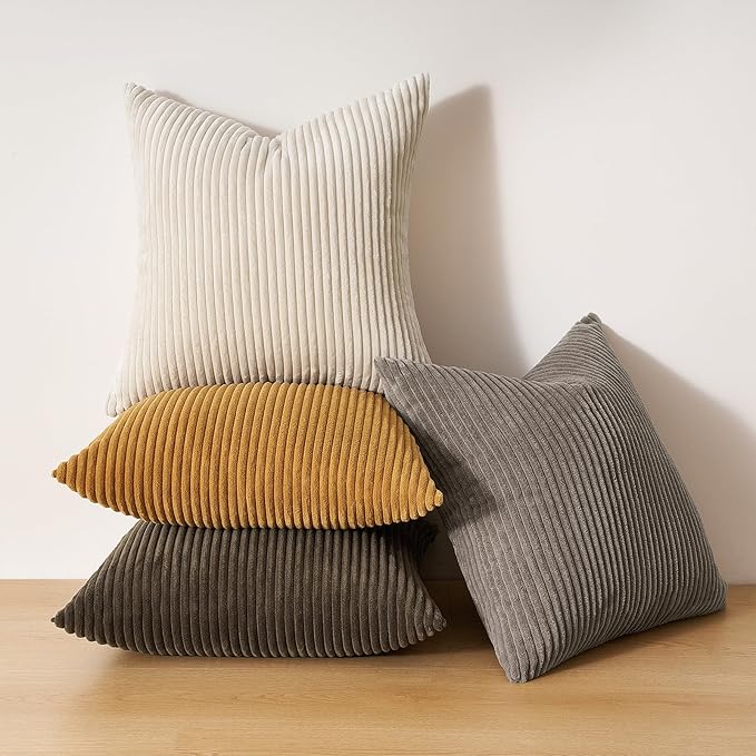 Topfinel Decorative Brown Throw Pillow Covers Cushion Cases, Rustic Home Decor - Image 3