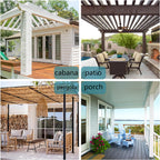 BONZER Outdoor Curtains for Patio Waterproof