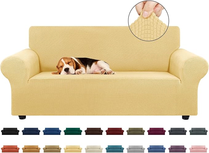 KEKUOU Stretch Loveseat Sofa Cover Slipcover, Couch Covers by KEKUOU