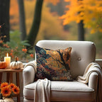 Rustic William Morris Inspired Autumn Forest Decor Throw Pillow Covers 18x18 - Image 5