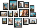 Vittanly 15 Pack Picture Frames Collage Wall Decor, Wall/Tabletop Display