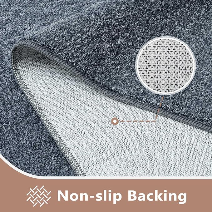 FinRèc Low Pile 5x7 Washable Area Rugs - Image 4