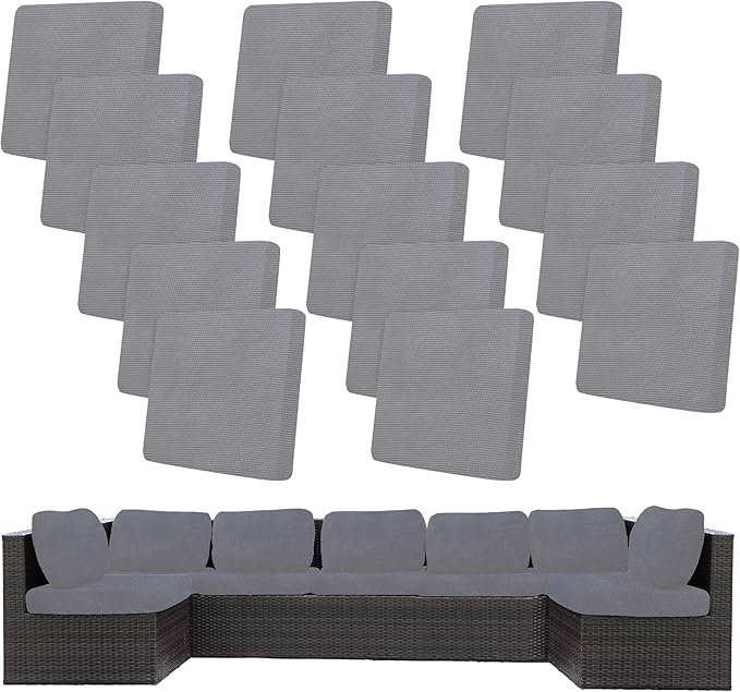 14Pcs Stretch Patio Cushion Covers, Outdoor Couch Covers Replacement, Outdoor by BIETYONE
