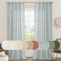 LAMIT Linen Blended Curtains for Bedroom, Faux Linen Textured Light Filtering by LAMIT