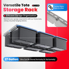 8pcs Heavy Duty Overhead Garage Storage Rack, Connectable Double