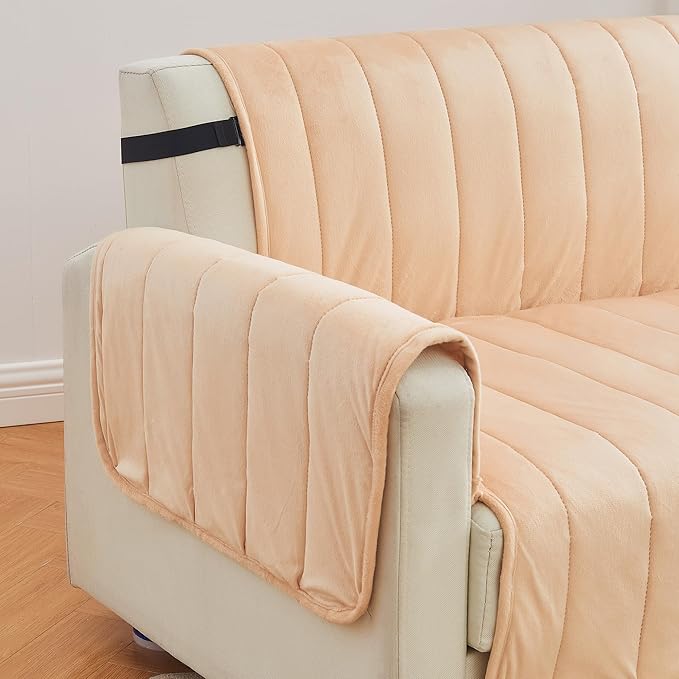 Great Bay Home Velvet Recliner Cover - Image 3