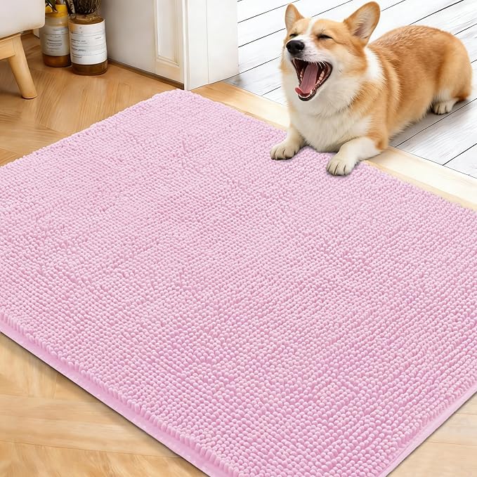 OLANLY Dog Door Mat for Muddy Paws 40x32, Absorbs Moisture and Dirt, Absorbent by OLANLY