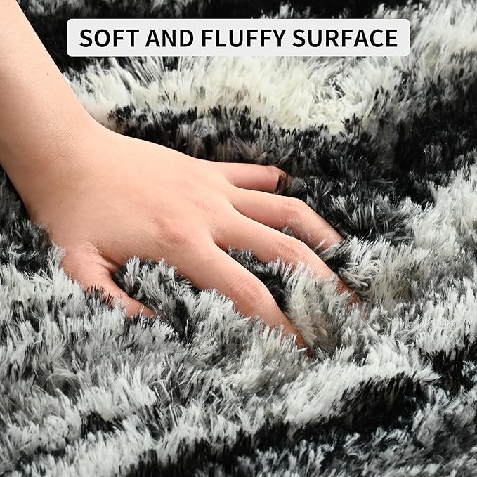 Tepook Soft Fluffy Rugs for Bedroom, 4x6 Area Rug for Living Room, Modern - Image 6