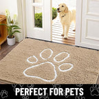 Smiry Dog Door Mat for Muddy Paws, Absorbent Dirt Trapper Non Slip Quick Dry - Image 7