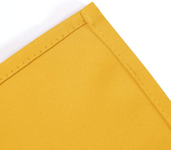 LEMOMO Yellow Thermal Blackout Curtains/38 x 84 Inch/Set of 2 Panels Room - Image 8