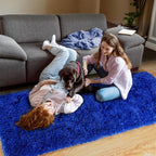 Pionblank Fluffy Runner Rugs for Bedroom 2x6, Modern Shaggy Area Rug for - Image 3
